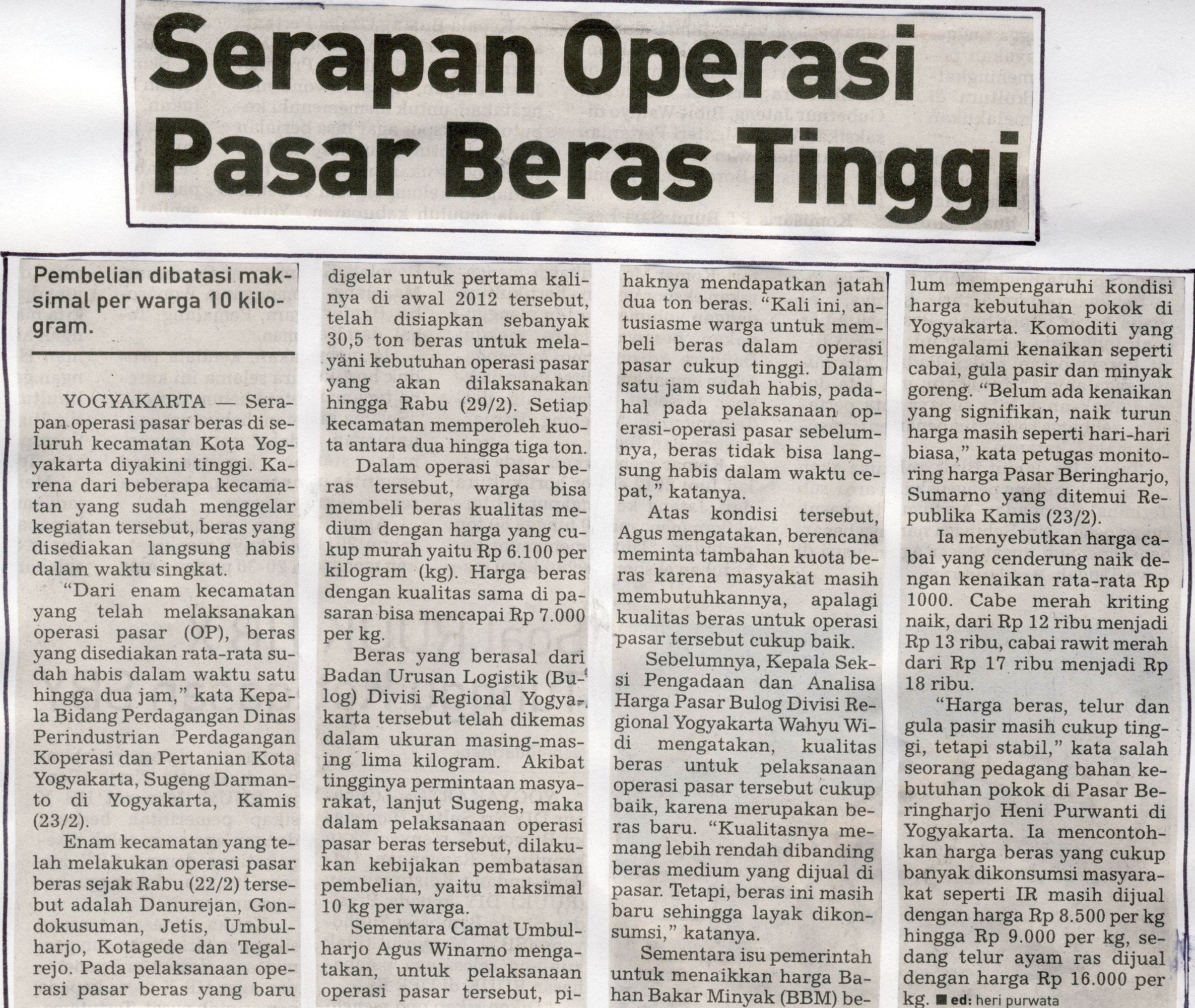 Kliping jogja terbaru